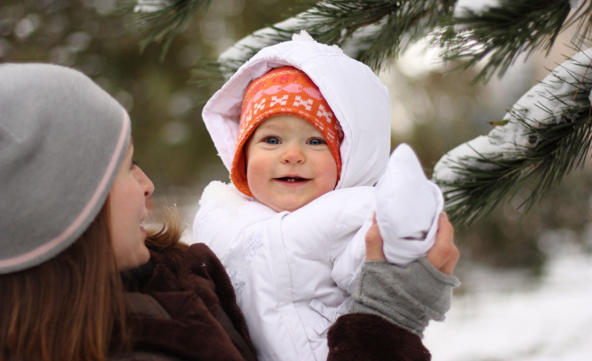 Babyurlaub im Winter