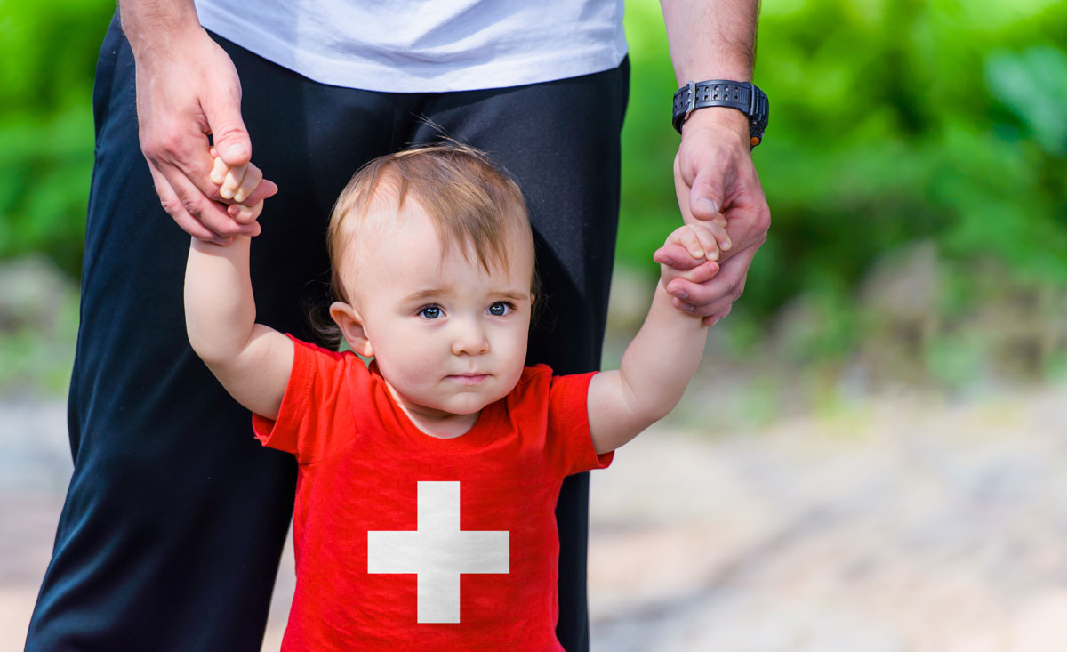 Urlaub mit dem Baby in der Schweiz